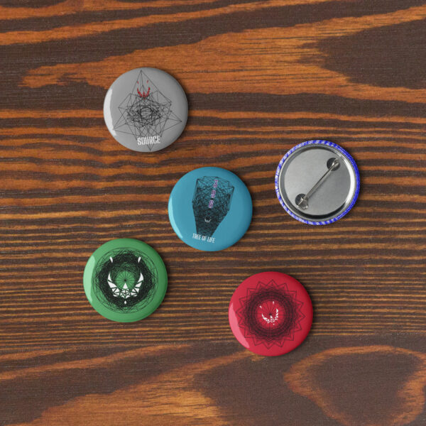 Set of pin buttons - Image 2